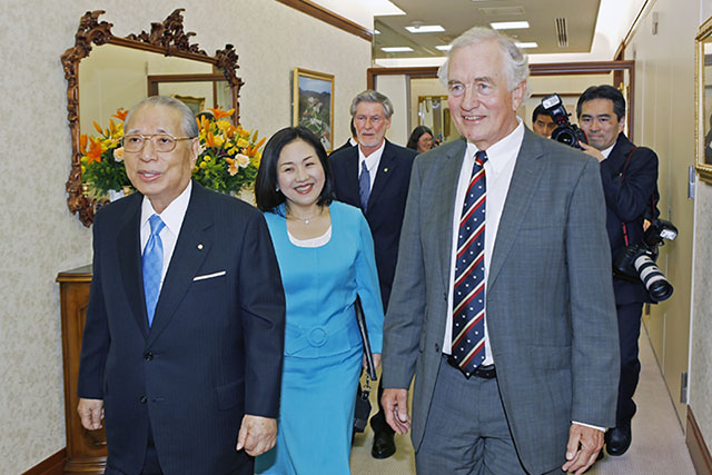 里斯博士與池田會長。