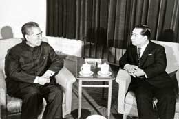 El primer ministro chino Zhou Enlai compartía la convicción de Ikeda de que el acercamiento entre la China y el Japón era vital para lograr la paz.