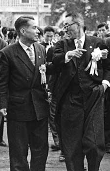 Ikeda y Toda en 1958